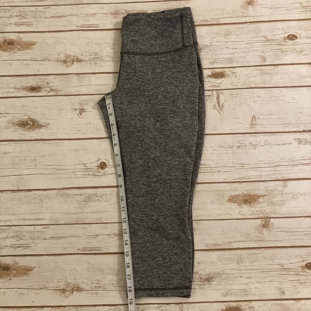 Patagonia Centered Crops Heather Gray Space Dye Leggings Medium - Picture 5 of 12